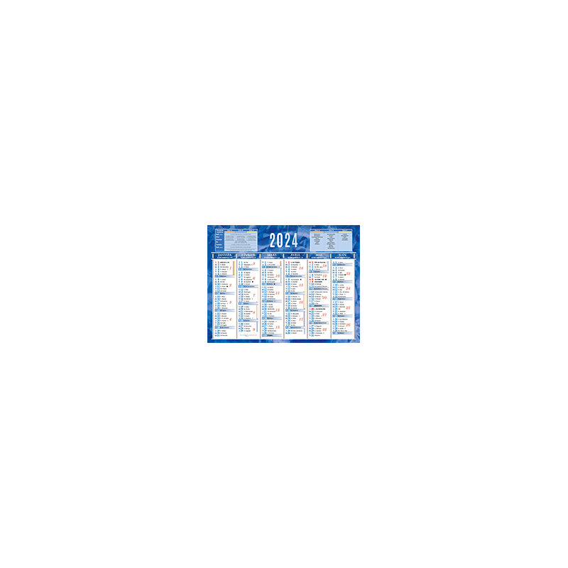 Calendrier bancaire Format : (43 x 34 cm), EXOTIC