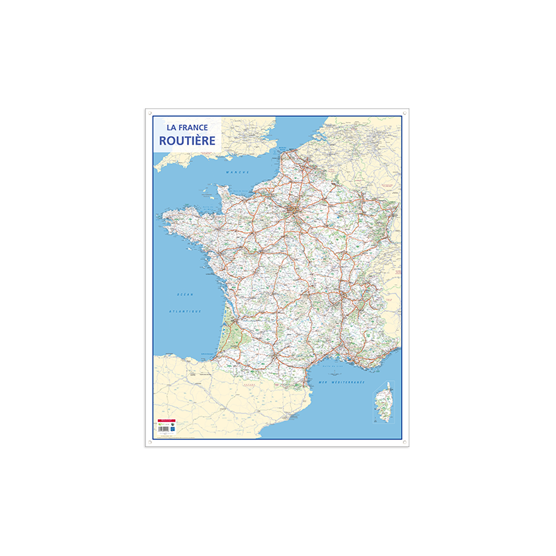 Carte murale France Routière - Bouchut Papeterie