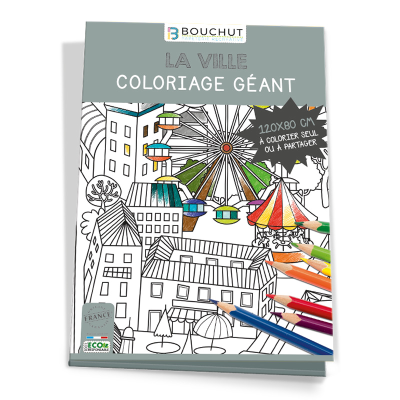 Coloriage géant La Ville - Bouchut Papeterie